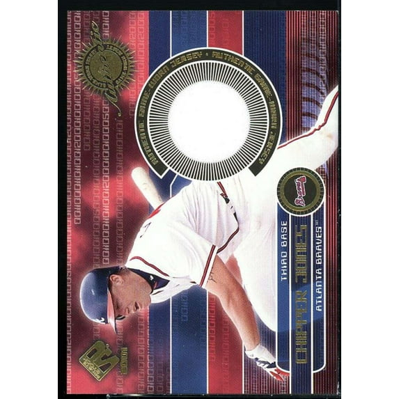 Chipper Jones Card 2001 Private Stock Game Gear JSY #24