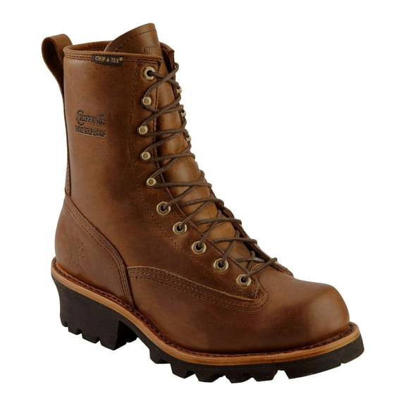 Chippewa Men's Waterproof 8" Logger Boot Plain Toe - 73100 6 D(M) US