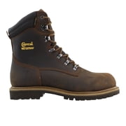 Chippewa Mens Heavy Duty Waterproof And Insulated Aged Bark 8" Work Boot Bark 7 DM US