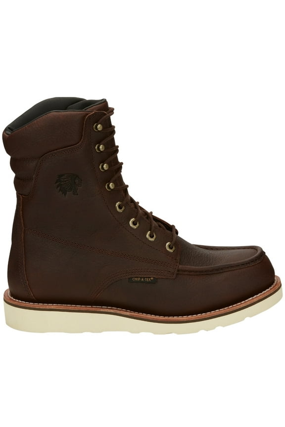 Men's Edge Walker Waterproof Moc Work Boot Soft Toe Brown 8 D(M) US