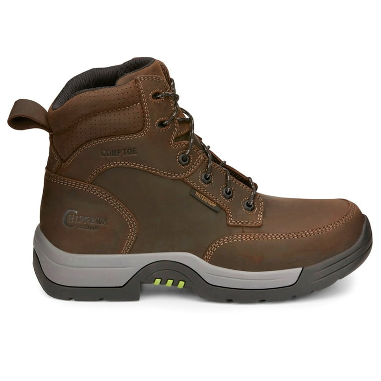 Chippewa Men's Fabricator Waterproof Work Boot Composite Toe Brown