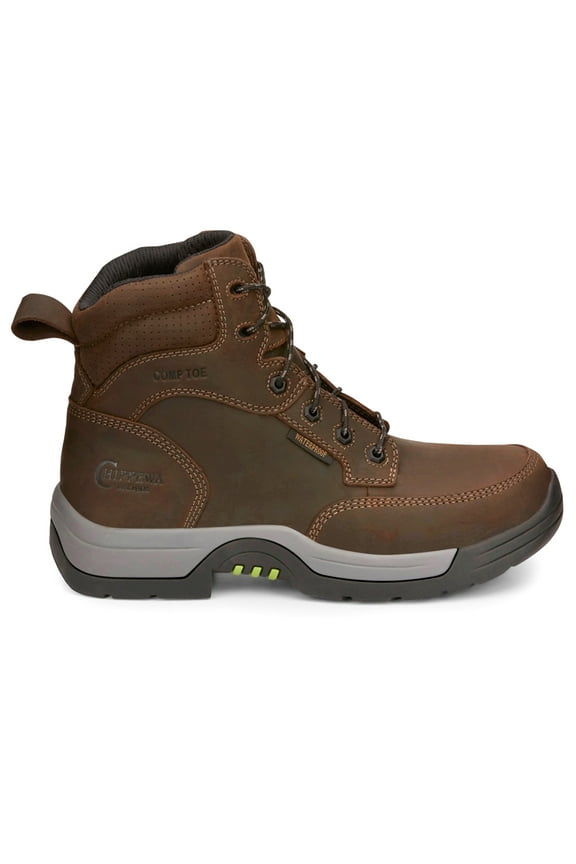 Men's Fabricator Waterproof Work Boot Composite Toe Brown 9 EE US