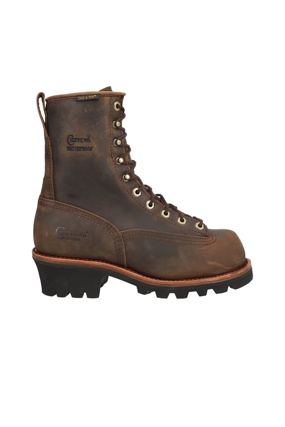 Men's Lace-Up Logger Boot Steel Toe Bay Apache 14 EE US