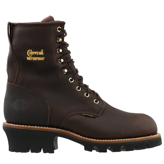 Chippewa Men's Waterproof Insulated 8" Logger Boot Steel Toe Briar 6.5 D(M) US