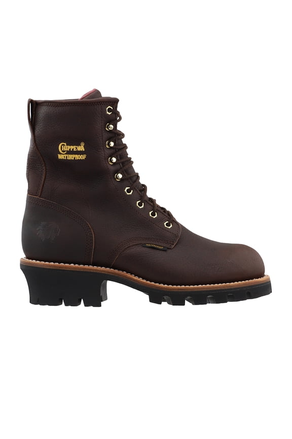 Men's Waterproof Insulated 8" Logger Boot Steel Toe Briar 9.5 EE US
