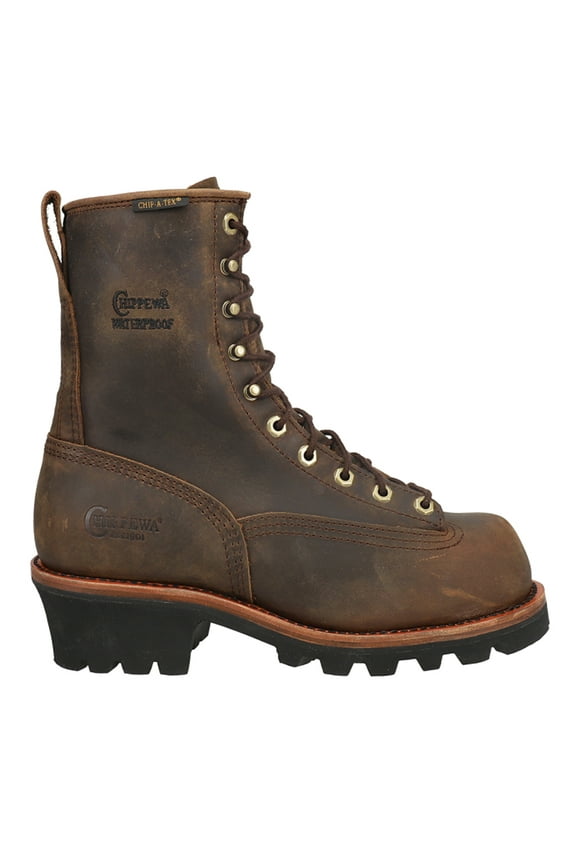 Men's Lace-Up Logger Boot Steel Toe Bay Apache 6 D(M) US