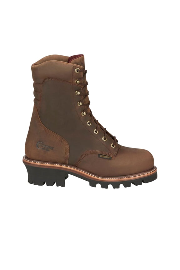 Mens Super Dna 9 Inch Waterproof Insulated Steel Toe Logger Lace U