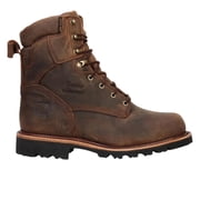 Chippewa Mens Waterproof Work Boot Soft Toe Brown 8 EEE US