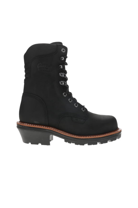 Mens Thunderstruck Nano Logger 9 Inch Waterproof Round Toe