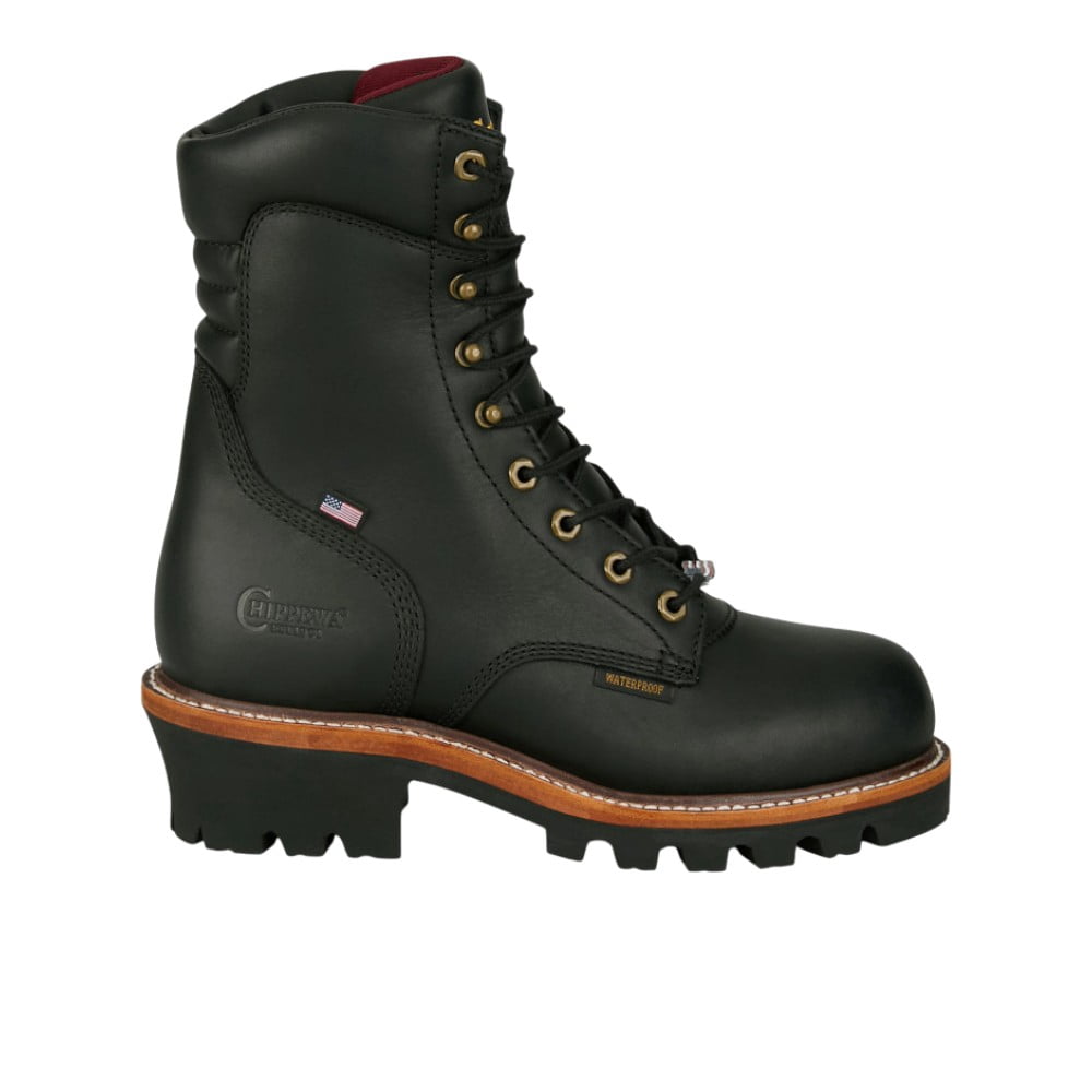 Supeer Lagger Chippewa Mens Usa Super Logger 9 Inch Waterproof Round Toe - Walmart.com