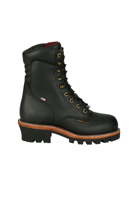 Mens Usa Super Logger 9 Inch Waterproof Steel Toe