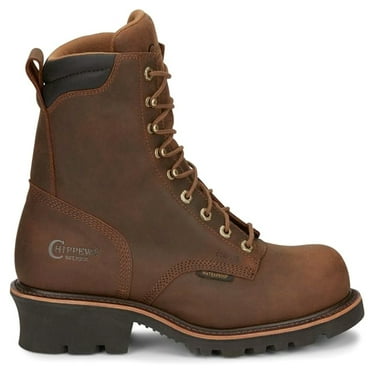 Chippewa Men's Valdor Heavy Duty Waterproof Logger Boot Composite Toe Brown 10 D(M) US