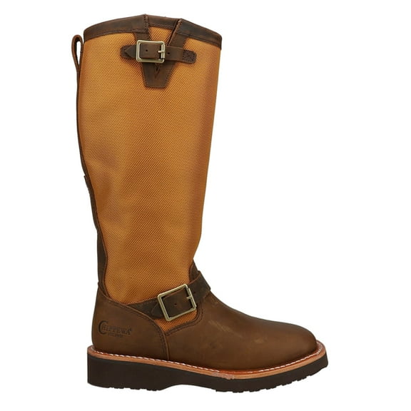 Chippewa Footwear Womens Chippewa Women`s Cottonwood Hickory Square Toe 17in Tall Snake Boot 9 M Brown