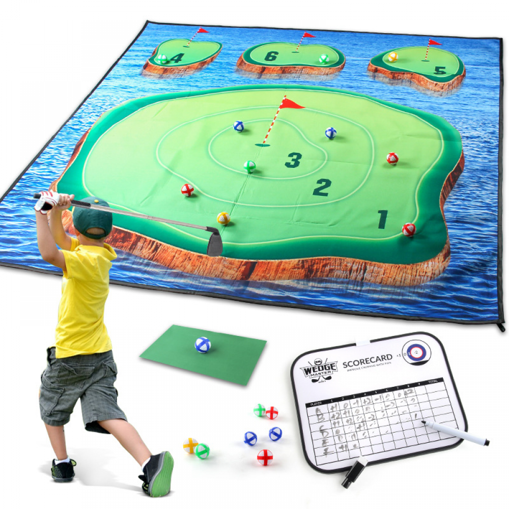 Chipping Golf Game Mat (Golf Club Included) Golf Mat for Adults Kids