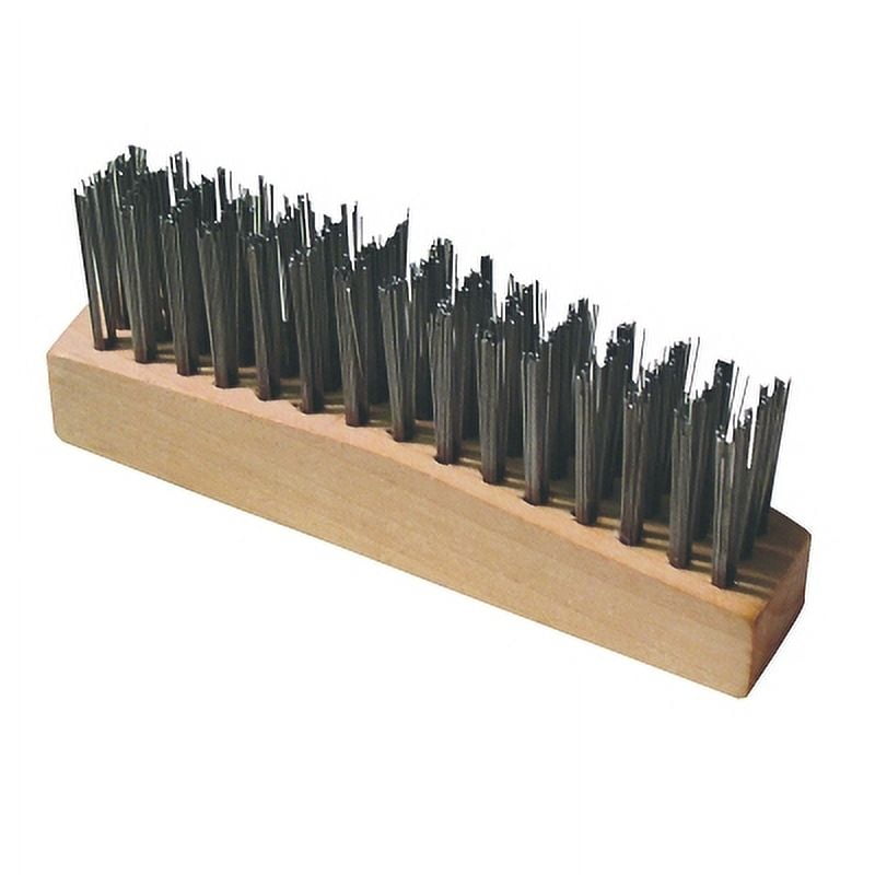 Chipping Hammer Brush, 45/8 in L, 3 X 15 Rows, Carbon Steel Bristles