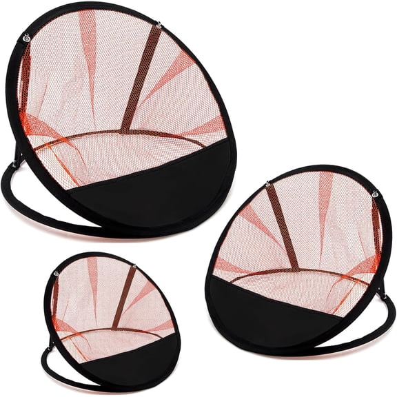 Chipping Net - Pop Up Golf Chipping Net Practice Set of 3, Indoor Outdoor Target Net for Backyard, Short Game Training Aid, Gifts for Men Dad Women Golfers