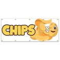thumbnail image 1 of Chips 2 120" Banner Concession Stand Food Truck Single Sided, 1 of 5