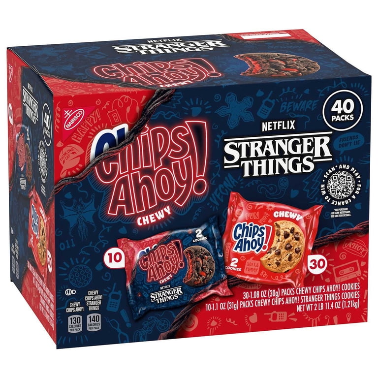 Chips Ahoy! Chewy and Stranger Things Cookies Variety Pack, 40