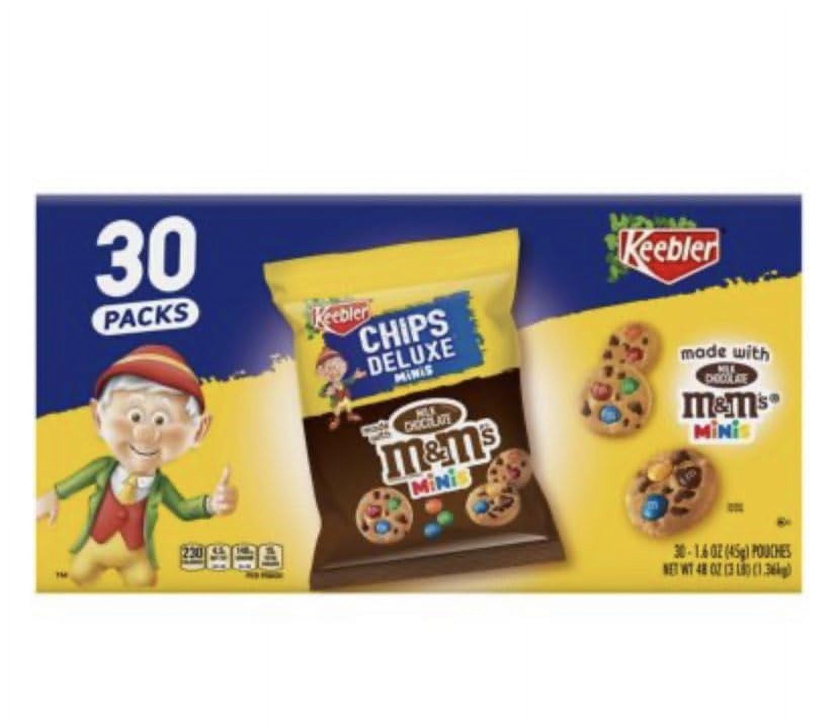 Chips Deluxe Cookies Individually Wrapped, Mini Chocolate Chip