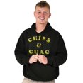 thumbnail image 1 of Chips & Guac Food Lover Workout Gym Hoodie Sweatshirt Women Men Brisco Brands S, 1 of 6