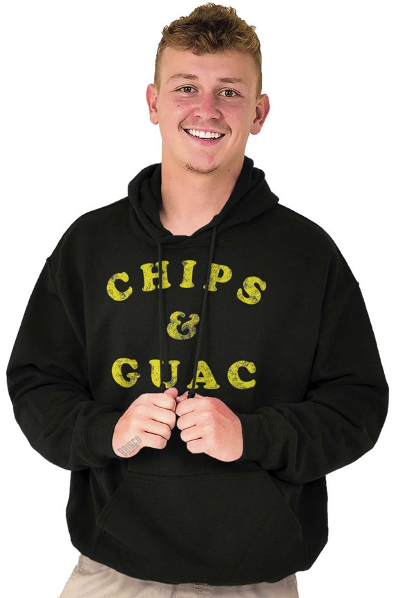 Chips & Guac Food Lover Workout Gym Hoodie Sweatshirt Women Men Brisco Brands X