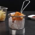 thumbnail image 1 of Chips Holder,Stainless Steel Round Dessert Fries Chip Basket Fruit Food Container Holder Kitchen Tool, 1 of 8
