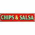thumbnail image 1 of "Chips & Salsa" Tin Sign - 16x4 Inches Retro Kitchen Decor for Wall, Ideal for Kitchen, Dining Room, Patio | kitchen signs, retro kitchen decor, vintage kitchen decor, 1 of 4