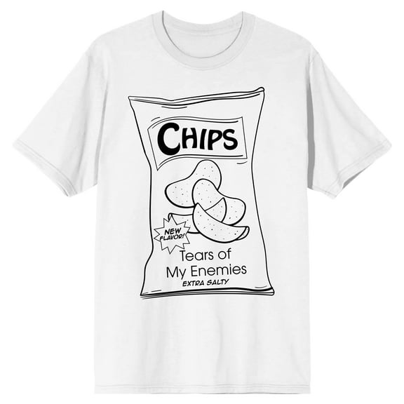 Chips Tears Of My Enemies Extra Salty Men's Shirt-3X-Large