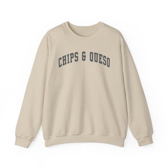 Chips and Queso Food Junkie Mexican Sweatshirt Gifts Crew Neck Shirt Long