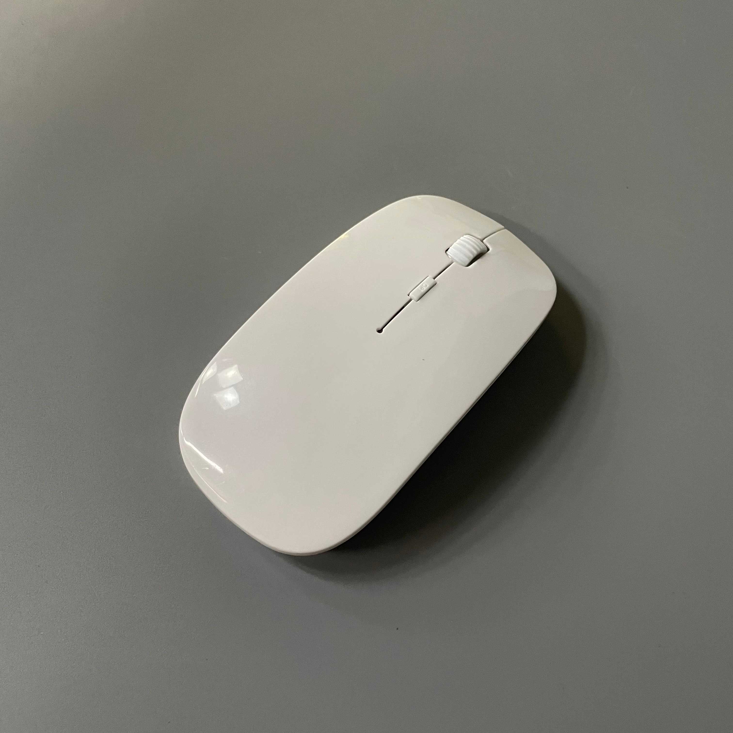 Chipsync Bluetooth Wireless Mouse Slim Dual Mode Computer Mice with Quiet Click, White