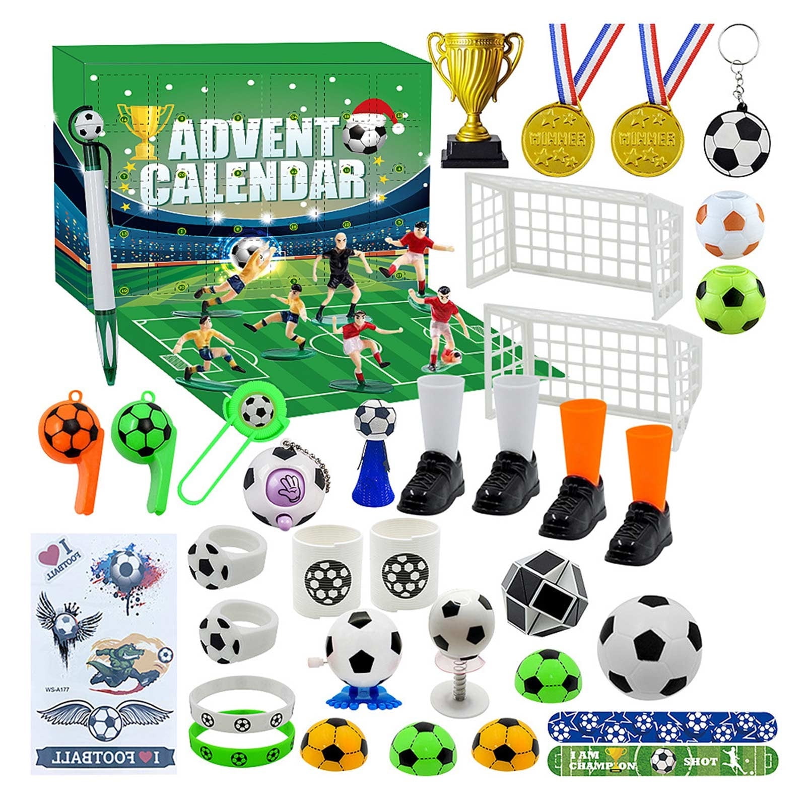 ChiqVue Advent Calendar 2024 Football For Children 24 Days Christmas