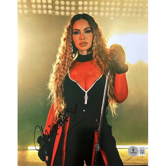 Chiquis Rivera Signed Autograph 8x10 Beckett Singer #1