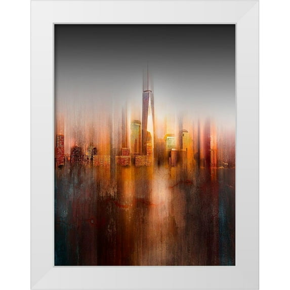 Chiriaco, Carmine 12x14 White Modern Wood Framed Museum Art Print Titled - Behind The Window