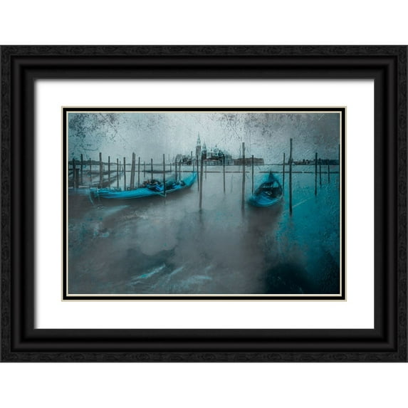 Chiriaco, Carmine 14x11 Black Ornate Wood Framed with Double Matting Museum Art Print Titled - Venice