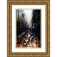 thumbnail image 1 of Chiriaco, Carmine 22x32 Gold Ornate Wood Framed with Double Matting Museum Art Print Titled - Streets Of Hong Kong, 1 of 4