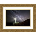 thumbnail image 1 of Chiriaco, Luigi 14x11 Gold Ornate Wood Framed with Double Matting Museum Art Print Titled - The Lighthouse And The Milky Way, 1 of 4