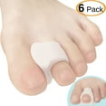 thumbnail image 1 of Chiroplax Toe Separators Spacers Gel Toe Spreader for Bunion Relief Overlapping Hammer Toe Corrector Pad Straightener, 6 Pieces (Combo-2Ss 2Ms 2Ls, White), 1 of 6