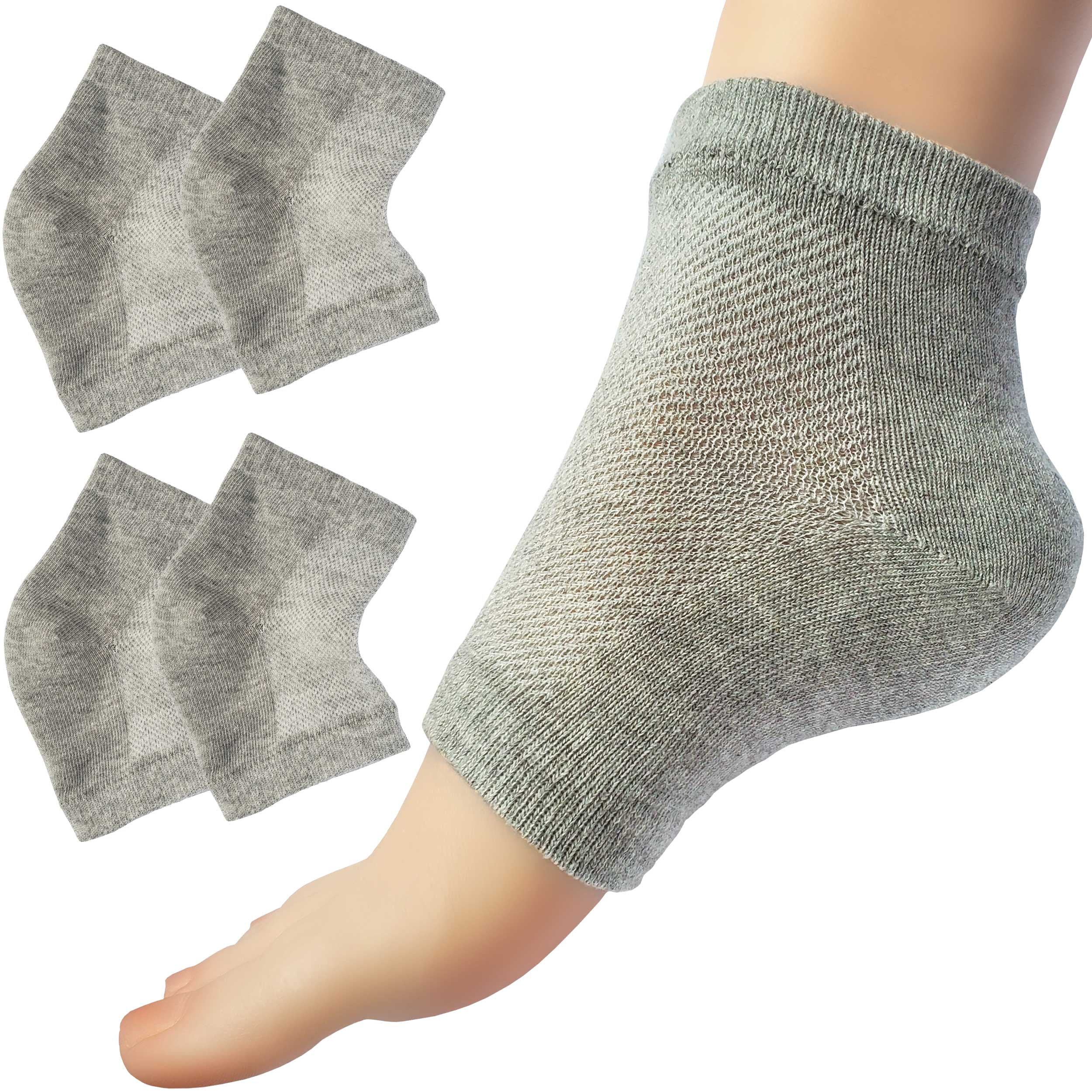 Chiroplax Vented Moisturizing Socks for Dry Cracked Heels Feet Treatment Gel Lined Spa to Repair Heal Soften Calluses Overnight 2 Pairs Gray 30127ed8 ba0f 4eef b567 8befe35a2793.961c8114c3b5411760e03a3e7eec4b29