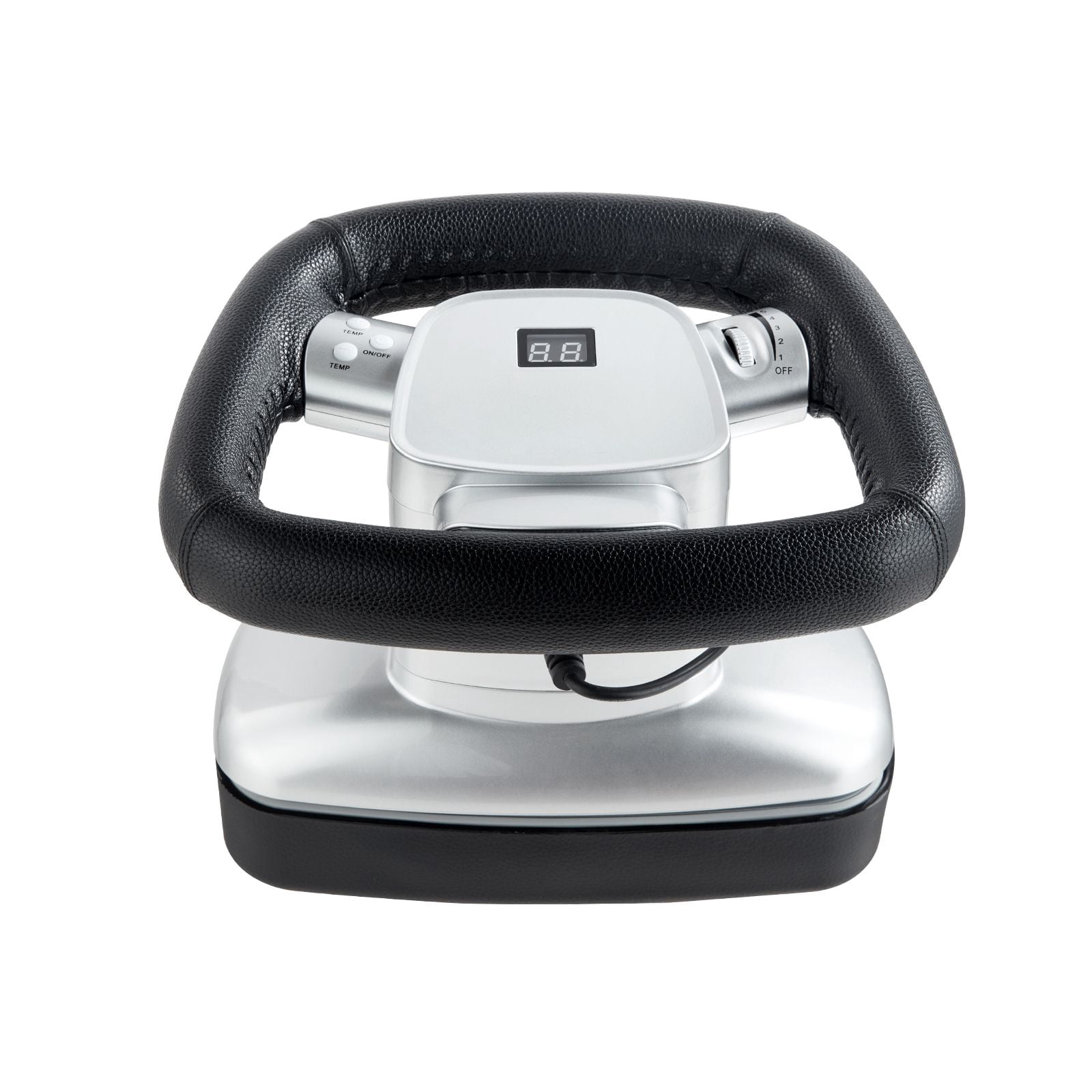 Chiropractic Massager with Adjustable Heat 68-149°F, 400-4600 RPM Vibration, TPU Soft Cushion, Silent Operation, for Neck Back Shoulder