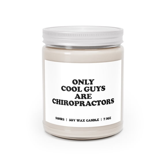 Chiropractor Candle Gifts House Office Decor Scented Vanilla Soy Wax