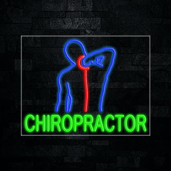 Chiropractor LED Neon Sign 28"L x 22"H #31675