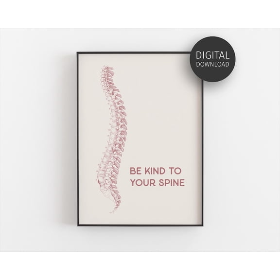 Chiropractor Poster, Chiropractic Gifts, Pink Spine Anatomy Poster, Office Decor For Chiropractor, Spine Whisperer, Chiro Wall Art Home Decor, 16x24 UNFRAMED