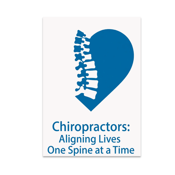 Chiropractors Aligning Lives One Spine at a Time - Chiropractor Pride - 13x19 Poster Print