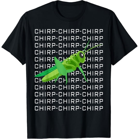 Chirp Chirp Love Insects T-ShirtMen's and women's gift, black and white T-shirt, size: Extra large S-4XL