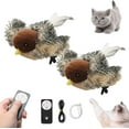 thumbnail image 1 of Flapping Bird, Interactive Flapping Bird Cat Toy with Realistic Chirping Sounds, Rechargeable Moving Wings Toy, USB Charging & Catnip Compartment Included, 1 of 8