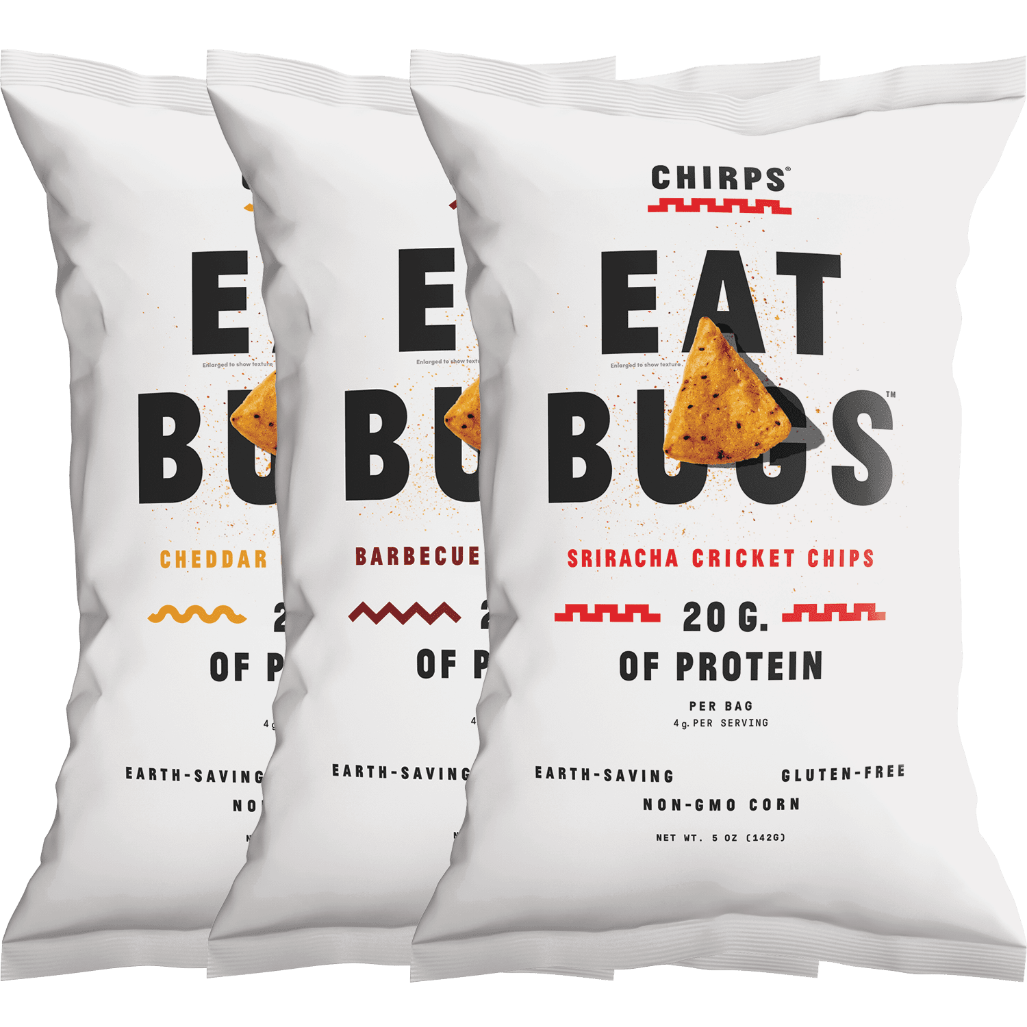 Chirps Cricket Protein Chips, GlutenFree, High Protein, 5 Oz (Pack of