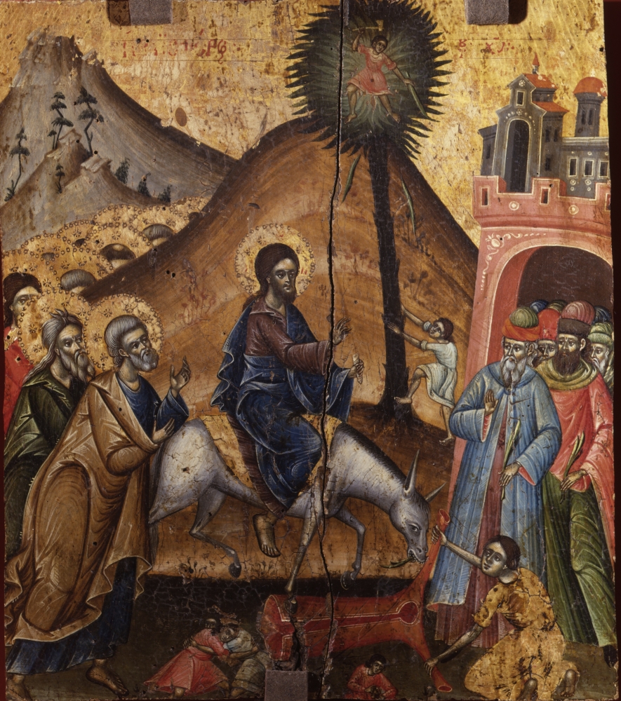 Chirst Entering In Jerusalem Canvas Art - (18 x 24)