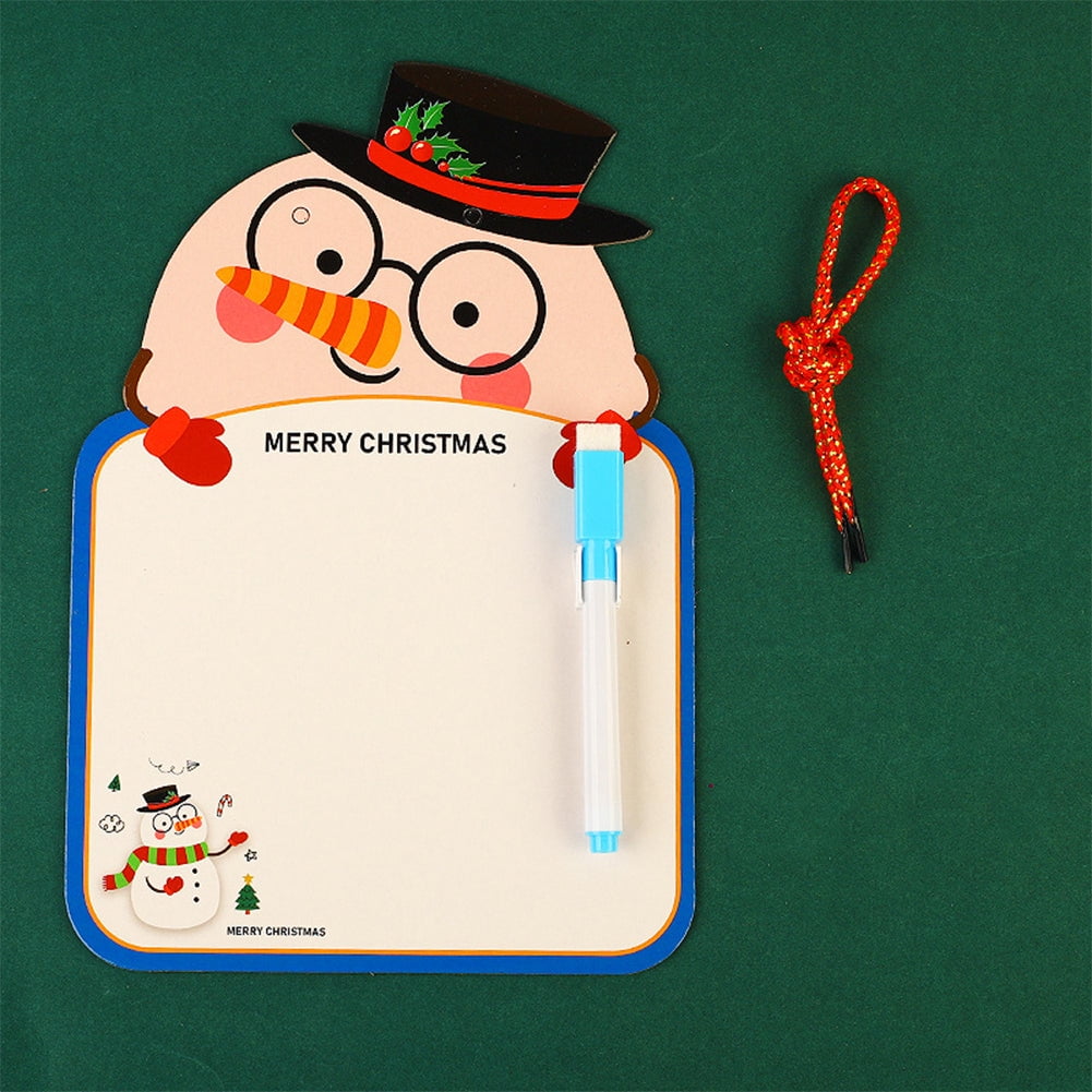Chirstmas Kids Whiteboard Animal Two-sided Cartoon Reusable Dry Wipe ...