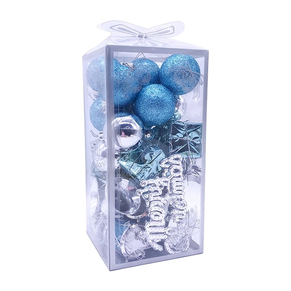 Chirstmas Tree Ball Ornaments, 32Pcs Shatterproof Painted Decorative Bubbles Tree Balls for Xmas Holiday Wedding Party Festival