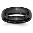 thumbnail image 1 of Chisel Black Ceramic 6mm Polished Band, 1 of 7